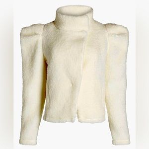 NWT Express - Cozy Puff Sleeve Sherpa Jacket- SMALL